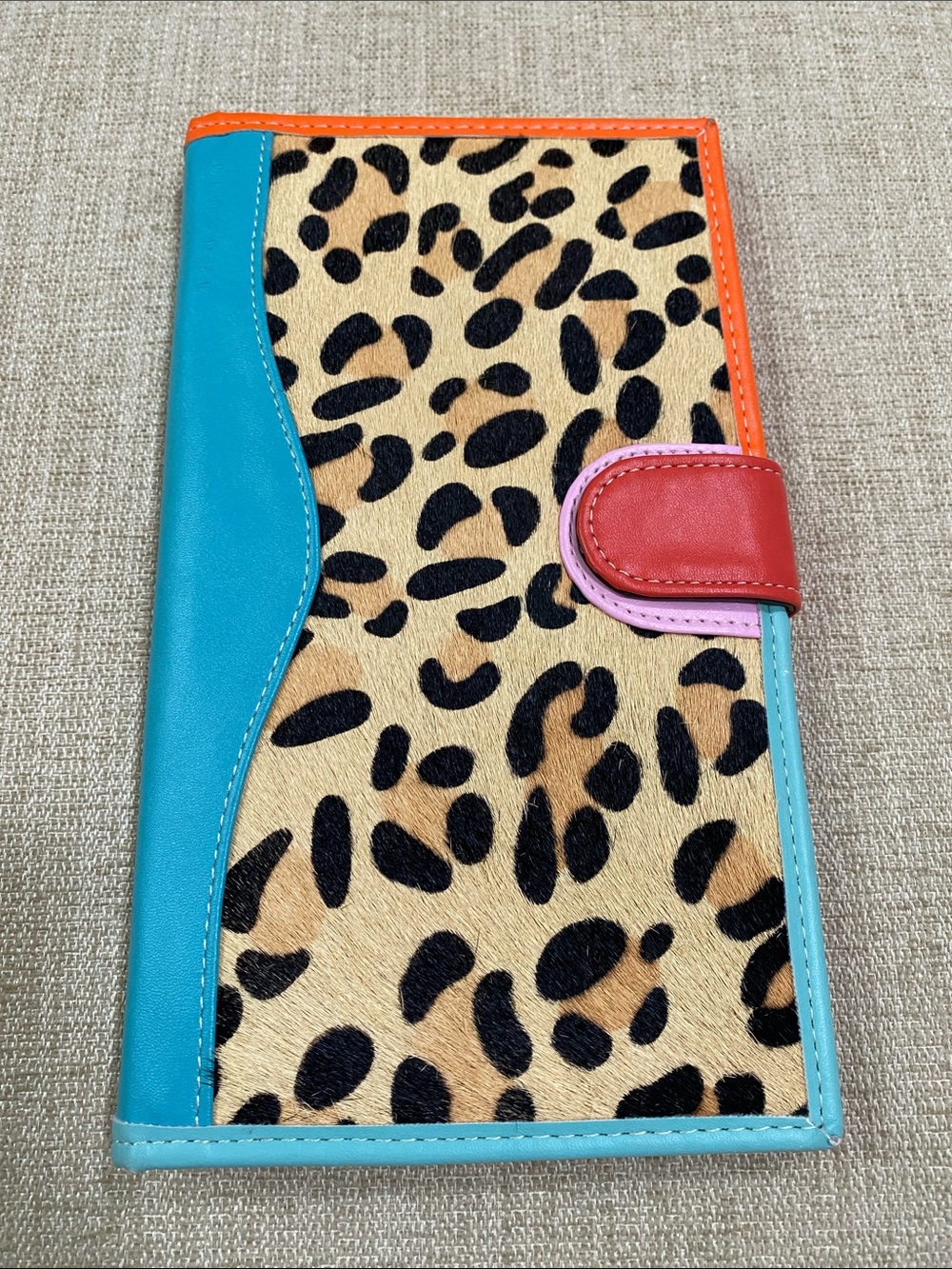 Plunder Pink, Turquoise & Red Colorblock Wallet